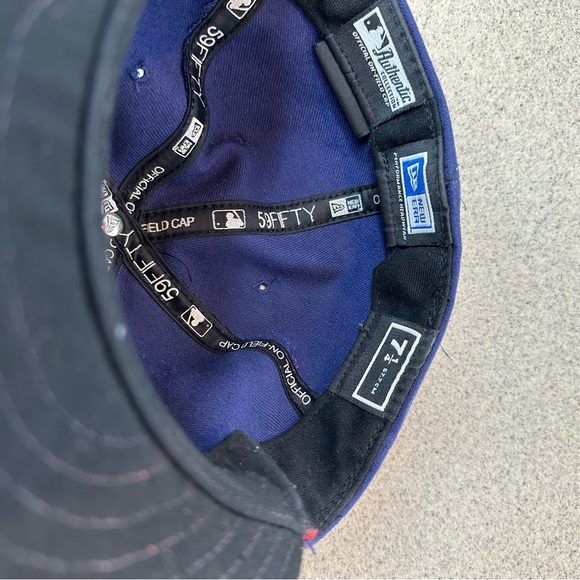 Navy and Red Baseball Cap, DC, New Era, 7 1/4 - Picture 5 of 6